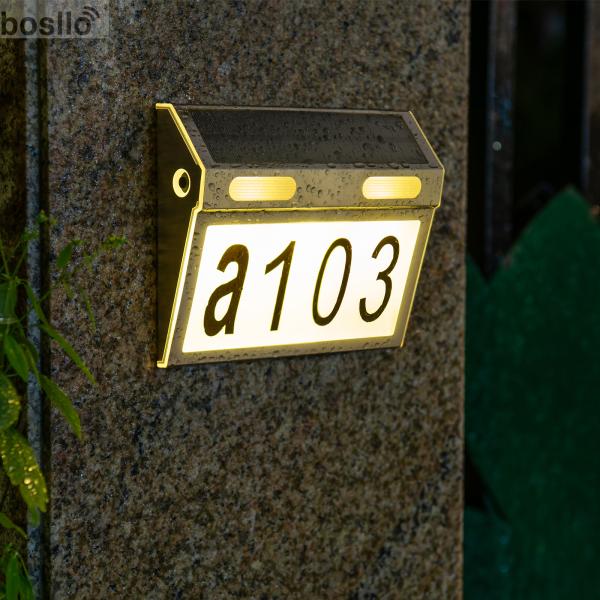 Stainless Steel Outdoor Solar Lamps 5V 300MA Decorative Solar Wall Lights