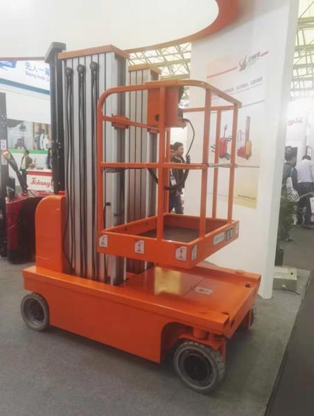 Plataforma de trabalho aéreo automática de auto-propulsão totalmente elétrica hidráulica interior 8m móvel