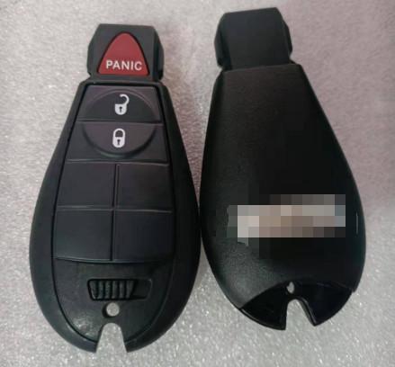 Bouton 2 de l'identification GQ4-53T Dodge Ram 2013-2016 de FCC plus la clé d'extérieur de RAM FOBIK Dodge Ram de panique