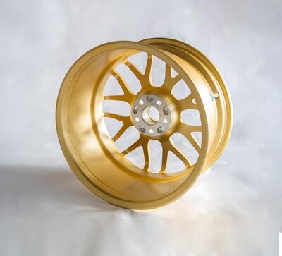 Popular aleación de titanio mate de 17 * 8,5 pulgadas de ruedas de automóviles de pasajeros forjadas PCD 5 * 100 ET 48mm llantas de aluminio de una pieza fundido