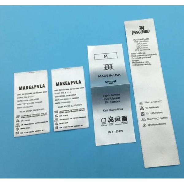 Kids Animal Design Custom Printed Clothing Labels Cotton Printed Dinosaur