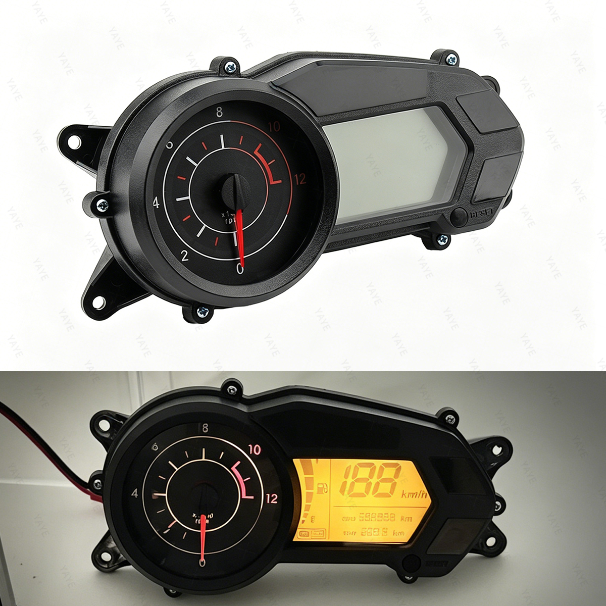 Motorcycle Instrument Panel With Odometer And Speedometer LCD Digital Panel For BAJA J135 Kawasaki Router NS125Fi And Pulsar 135