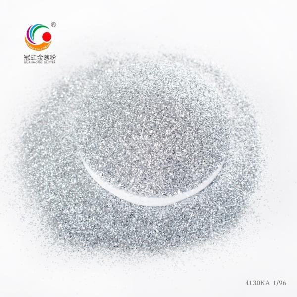PET Hexagon Glitter Powder Ultra Bright and Noble Silver for High Decoration Tile Grout Bulk