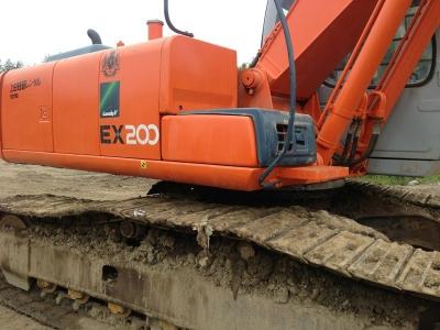Máquinas escavadoras usadas japonês EX200 de Hitachi - 5 nenhum escape de óleo com turbocompressor original