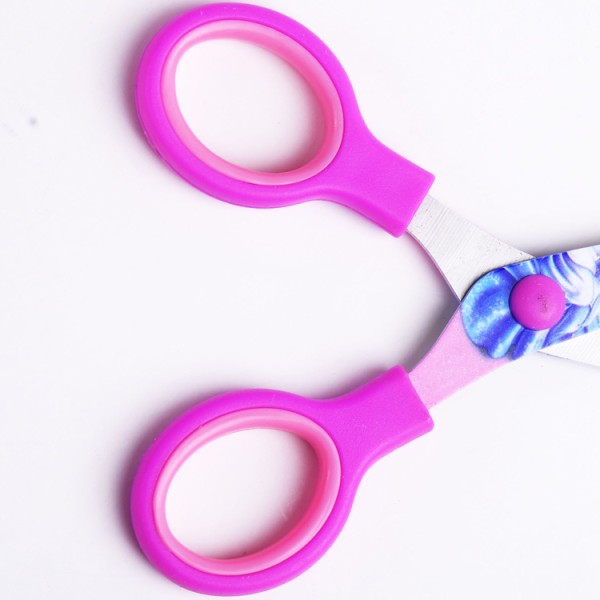 Wholesale good quality creative stationary colourful fancy cartoon paper cutting scissors