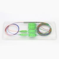 type en acier 0.9mm de tube du gpon 1x8 d'approvisionnement d'usine 1m avec le diviseur optique optique de PLC de fibre de connecteurs de SC/APC