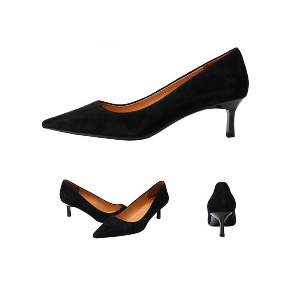 White Soft Cow Genuine Leather Pumps 2cm Low Heel Dress Shoes For Ladies