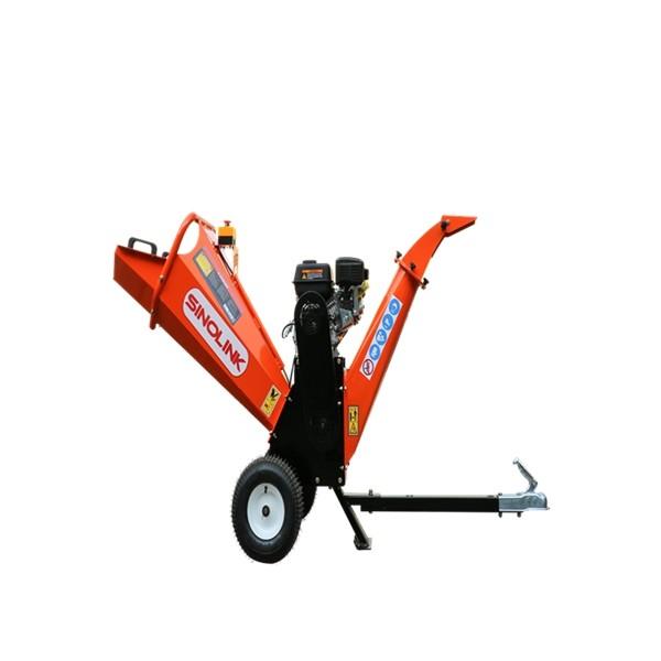4 Inch  6.5hp Heavy Duty Petrol Wood Chipper Leaf Shredder Drum Rotor Twin Cutting Blades