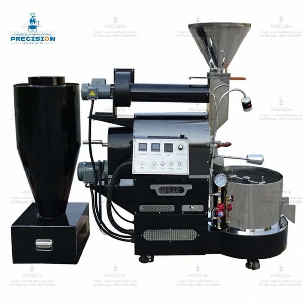 Máquina de torrefação de café a gás elétrico de 3 kg com torrefação a ar quente