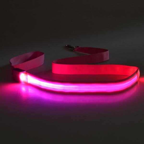 120cm de LED correa para perros recargable USB iluminado correa para perros personalizado