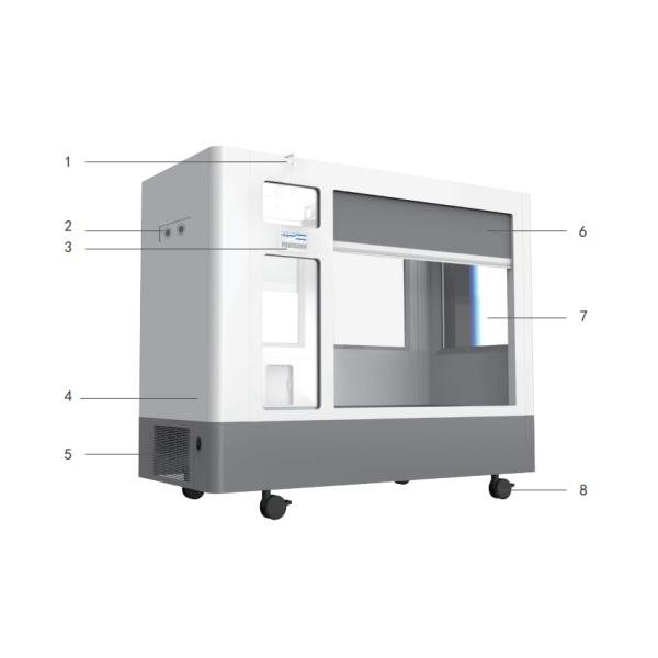Semi Enclosed Infusion Hook Negative Pressure Hospital Bed