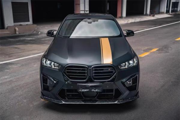 For BMW X5M X6M Carbon Fiber Body Kit X5M X6M Carbon Fiber Front Lip Diffuser Spoiler Side Skirt Hood