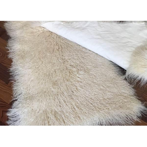 textura mongol del super suave del pelo del 10-15cm de la manta real larga de la zalea para el dormitorio