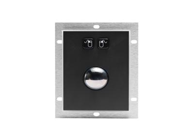 Rato ótico de aço inoxidável preto do Trackball com o Portable de Scroller da bola