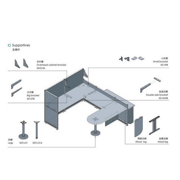 Office Furniture Workstations CD-T3-8841 High quality office partition
