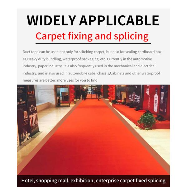 Strong Adhesive Single Sided Cloth Tape For Repair Sealing Carpet Edge Binding