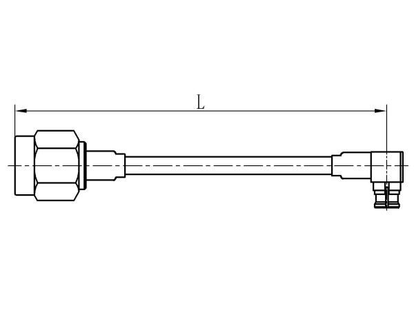 Adaptador coaxial de RF de SMA masculino a SMP femenino para conjuntos de cables CXN3506
