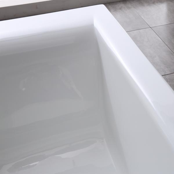 Simple Built-in Acrylic Bathtub Design for Asia Market Customized Request Option