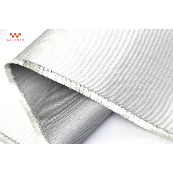 Tissu en fibre de verre enduit PU 425gsm, protection contre les éclaboussures chimiques