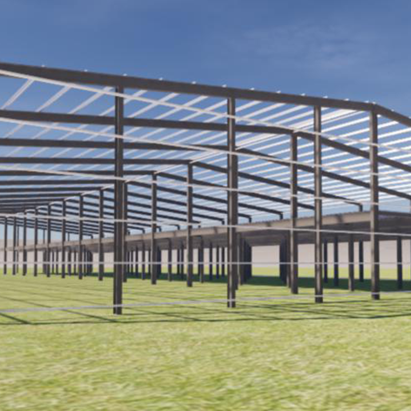 Steel Structure Components For Building Strong Industrial Warehouses Commercial Centers