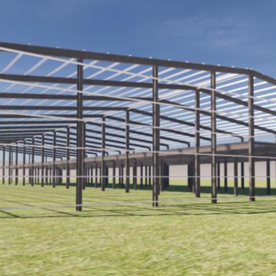 Steel Structure Components For Building Strong Industrial Warehouses Commercial