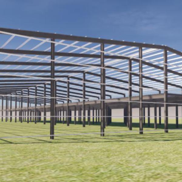 Steel Structure Components For Building Strong Industrial Warehouses Commercial Centers