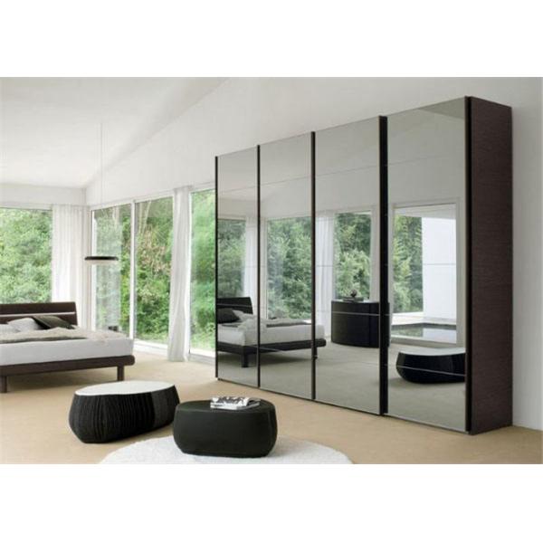 Decorative Coated Thin Mirror Glass , Custom Size Mirror Glass For Furniture