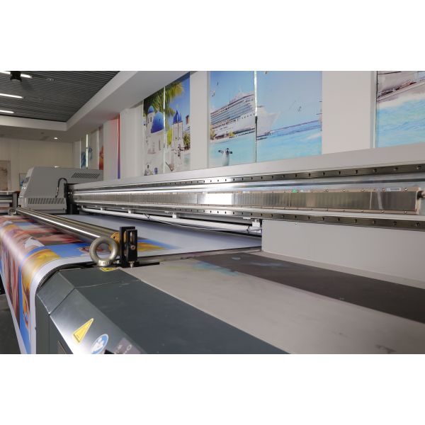 UV Printer Large Format Vinyl Banner Poster Inkjet Plotter Printers EP3228 28 heads 3.2-meter six row UV mesh belt machine