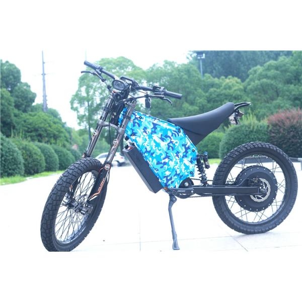 8000W Powerful Electric Bicycle , Fully Suspended Mountain Bike With 750C Color