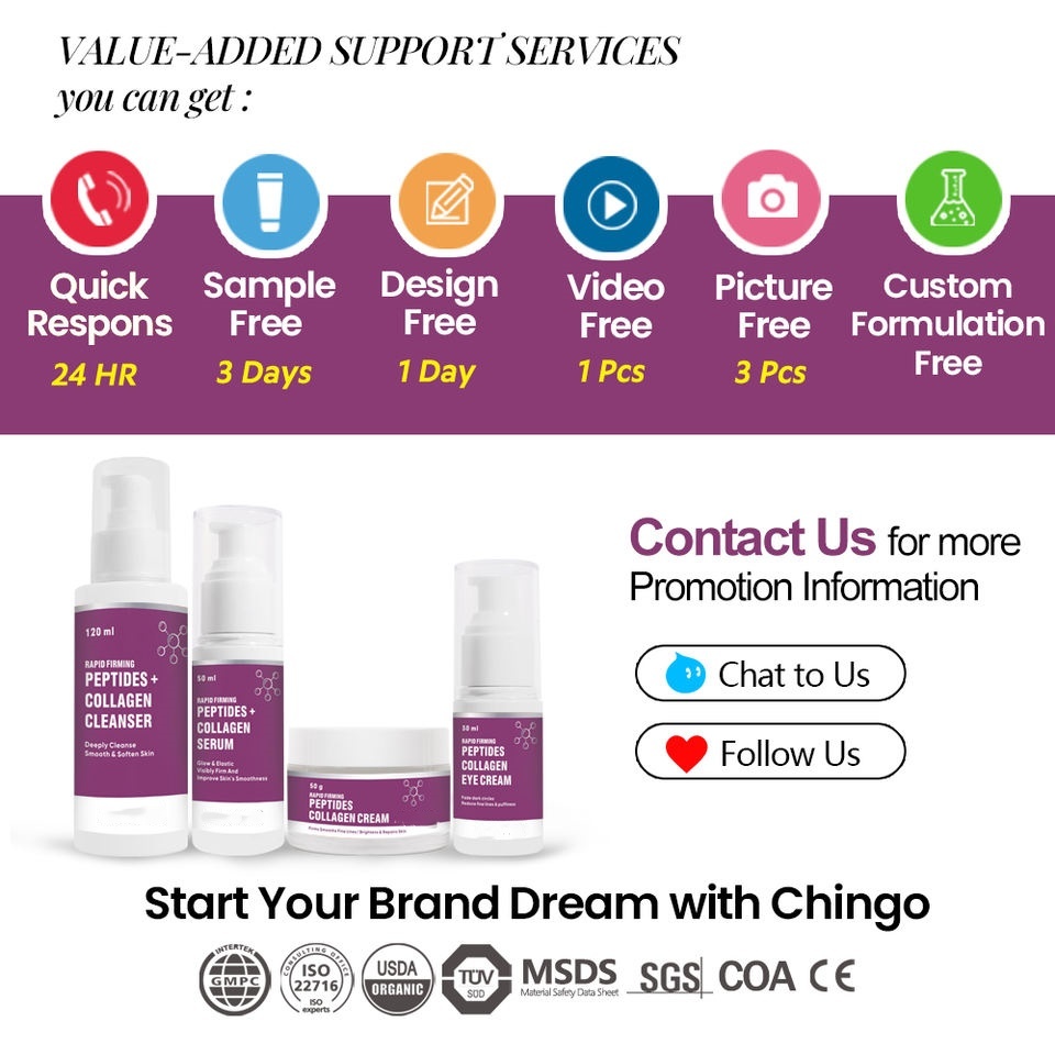 OEM ODM Anti aging Eye Cream Korean Skin Care Peptide Collagen Anti wrinkle Lifting Brightening Eye Cream&lotion