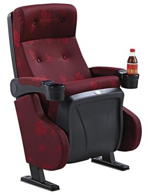High Back PU Foam Foldable Church Furniture Chairs With PP Movable Armrest
