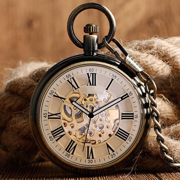 1ATM Waterproof Vintage Collection Quartz Pocket Watch Sapphire Material