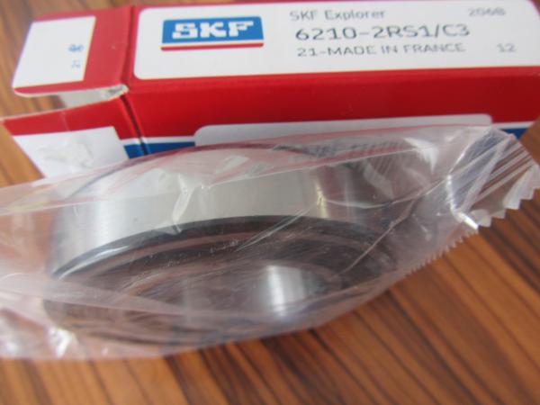 SKF 6210-2RS1 Deep Groove Ball Bearing  50 * 90 * 20 Mm High Precision