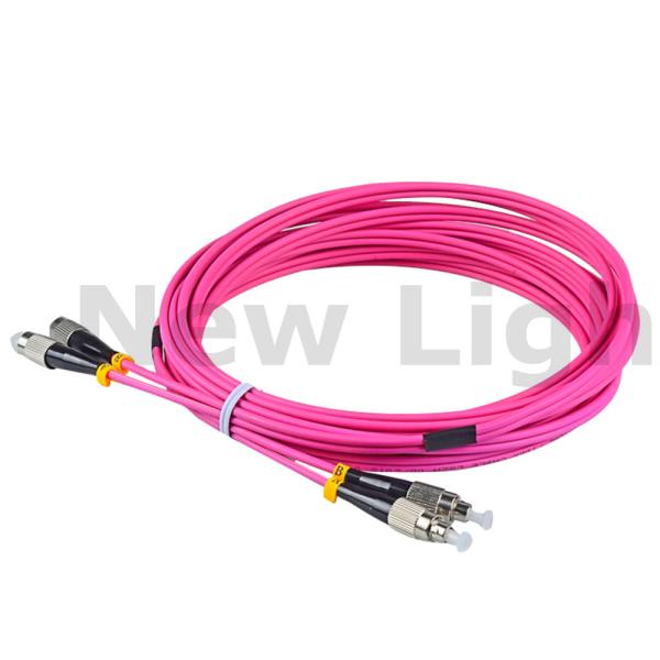 SC-SC Duplex OM4 Optical Fiber Patch Cord for High-Speed Data Transmission