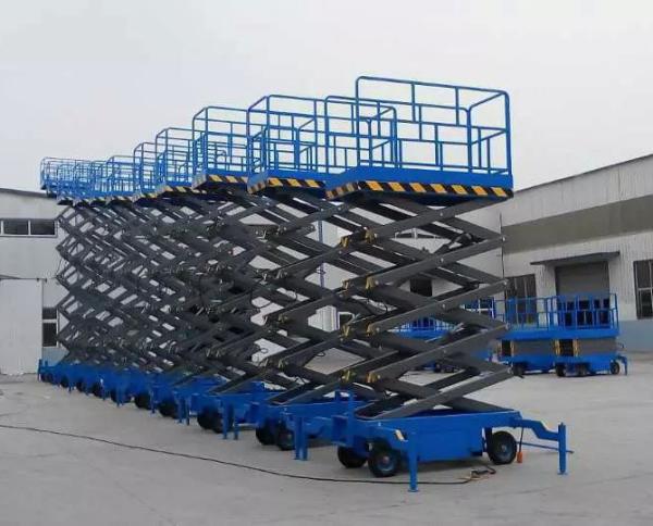 300 kg 12 m Elevador móvel de tesoura para o céu Plataforma de elevação hidráulica e andaimes com CE