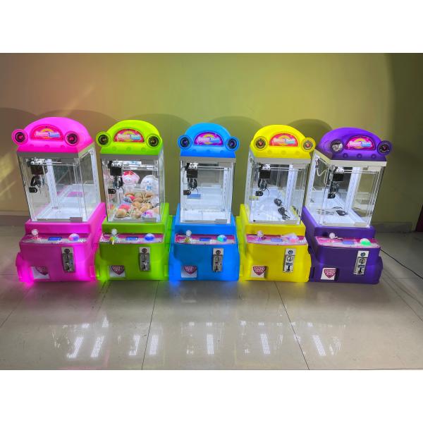 Wholesale Cheap Coin Operated Colorful Plastic Toys Candy Super Tank Toy Gift Dolls Grabber Mega Crane Mini Claw Machine Toys