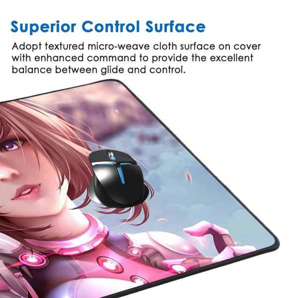 Large Size Cartoon Gaming Mouse Pad with CMYK Sublimation Printing and Natural Rubber