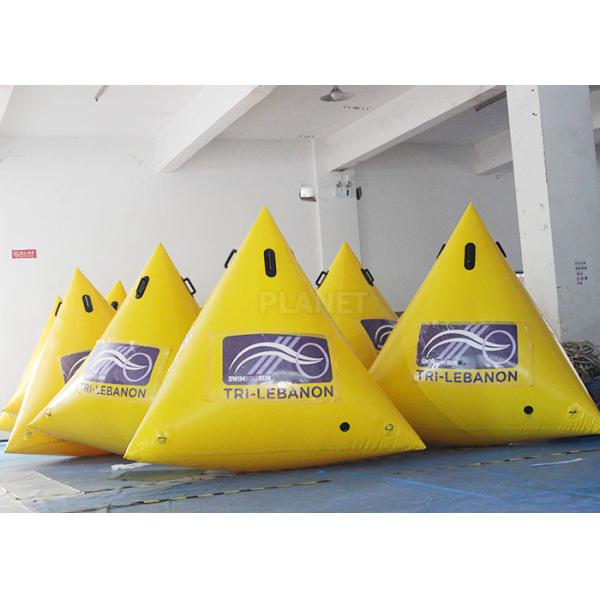 Подгонянная раздувная гонка ставит бакены зеленое/желтый цвет/синь брезент ПВК 0,6 Мм