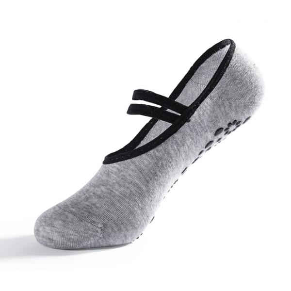 Pilates Ballet Dance Sports Socks Ankle Full Toe Yoga Socks For Women Black Color