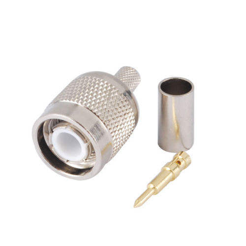 Waterproof RF Connector TNC Copper Connector with 0~3GHz Frequency and 50Ω Impedance for RG316 RG174 RG178
