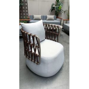 ODM Resistente a los rayos UV Restaurante Cafetería Sillones al aire libre Silla de comedor Para jardín patio