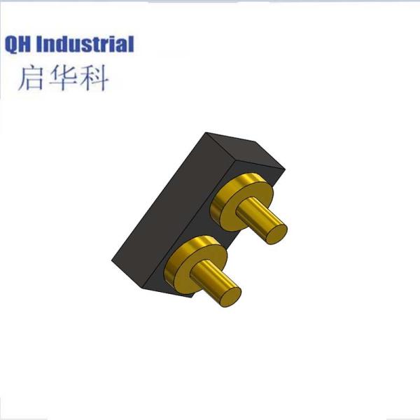 2Pin 2.54mm Pitch Iceland Wearable Device Magnetic Micro Usb Connectors Magnetic spring loaded pin Connector
