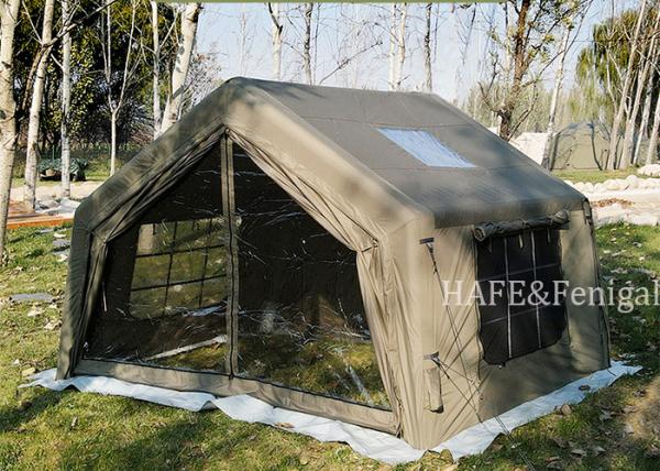 Military Green 9㎡ Car Tail Inflatable Tent 3-5 People Rainproof Fully Automatic Camping Module Camping Tent