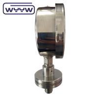 Manomètre industriel de 100 mm, fourre-tout de diaphragme, jaugeur de pression chimique