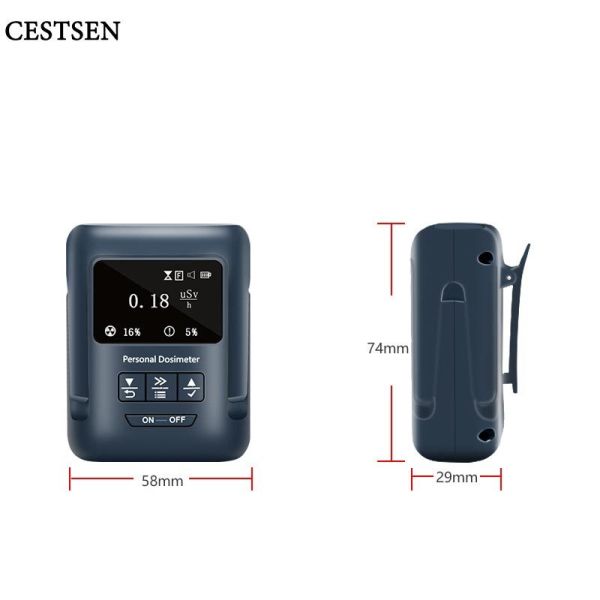 0.01μSv/H～100mSv/H Radiation Personal Dosimeter Alligator Clip Nuclear Radiation Tester