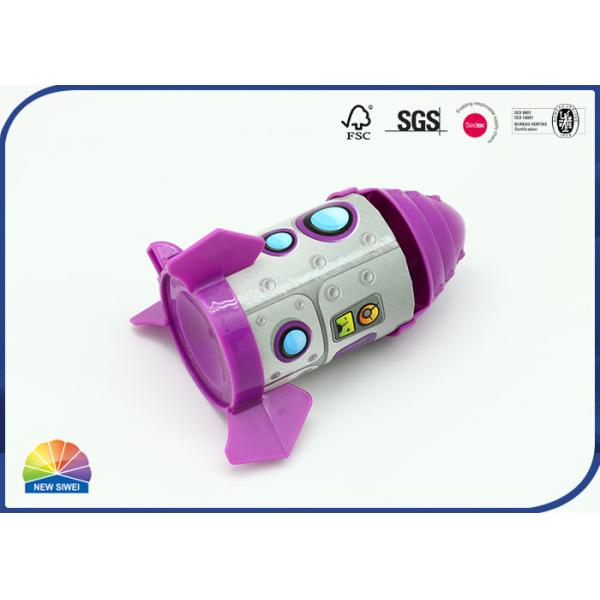 Gloss Lamination Rocket Paper Tube Packaging Plastic Cylinder