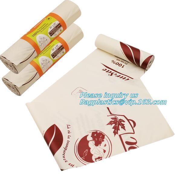 Biodegradable Plastic T Shirt Food Bag Compostable Vest Carrier Shopping Bag, Compost Home ASTM D6400 Biodegradable Tran