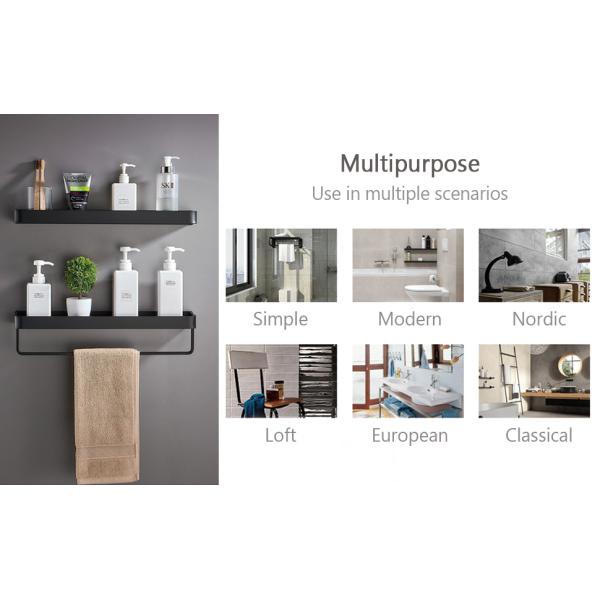 Угловые душевые полки Стеллаж ванной комнаты Угловой организатор Полка Стенная сверлка Монтированные душевые кадилы Шампуновый держатель