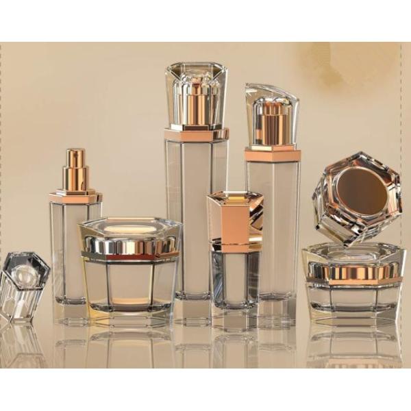 Роскошная прозрачная сливк разливает Skincare по бутылкам упаковывая/стеклянное косметическое сторону бутылки 6