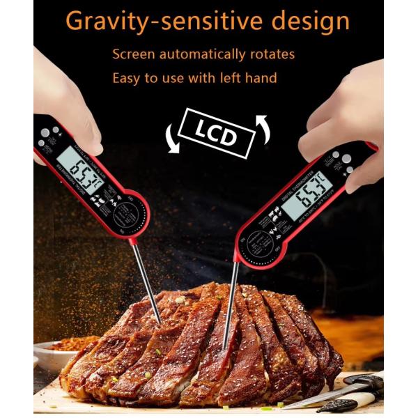 DTH-186 New Design -50 To 300℃ Instant Read Digital Meat Thermometer For Cooking Digital LCD Screen Food Thermometer
